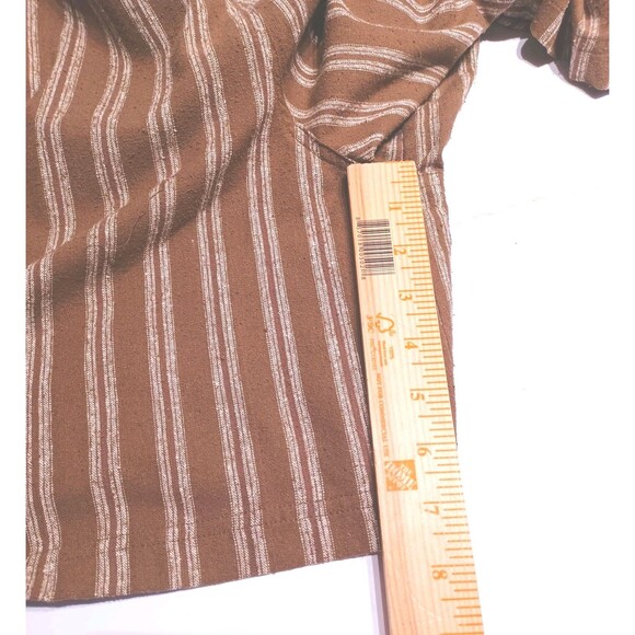 Silk Exchange 100% Silk Washable Silk Striped Romper  Women's Size 24 - Picture 10 of 13